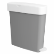 Picture of Kleenwave Sanitary Bin 21ltr Grey/White Slimline (1)