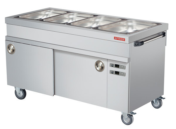 Picture of Cozum 4 Well Bain Maire with Hot Cupboard, custom options available.