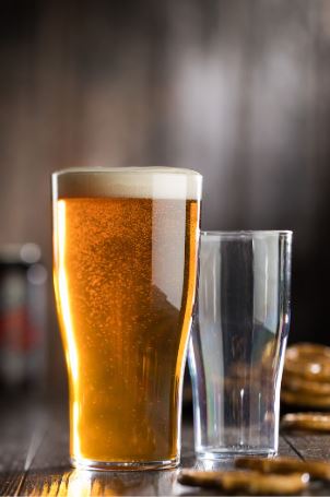 Picture of Tulip 10oz Half pint  (29cl) CA, Polycarbonate reusable drinkware glasses