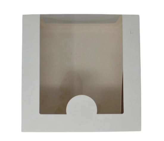 Picture of White Cake Box With Window 20x20x11cm 140pk