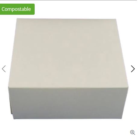 Picture of White Folding Cake Box, 12x12x4", no window,  100pk Last box