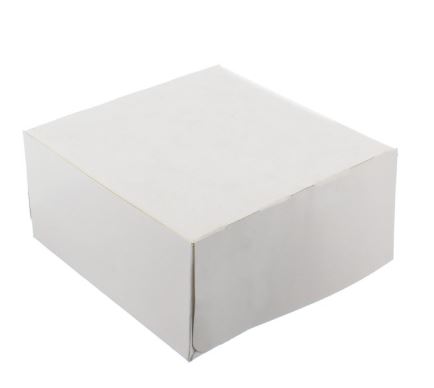 Picture of White Cake Box, No Window 10x10x4"  100pk