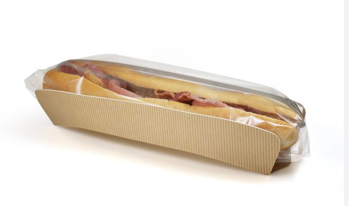 Picture of Kraft Baguette Display Packaging, with clear front 1000pk Clearance