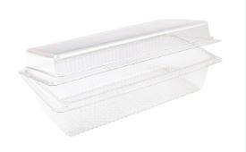Picture of Traitipack Rectangular Hinged Container Clear 230x132x42CM, 270 pk Clearance