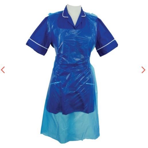 Picture of Shield Blue Aprons on a Roll Medium Duty 10 micron 1000/case