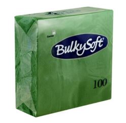 Picture of Green 40cm Compostable 2ply 4 Fold Dinner Napkin 2000