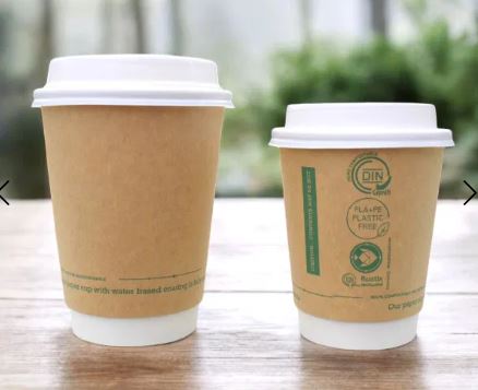 Picture of 12oz Kraft Greenspirit Aqueous Double Wall Hot Cups 500/case