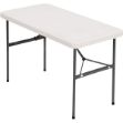 Picture of Bolero PE Rectangular Folding Table White 4ft
