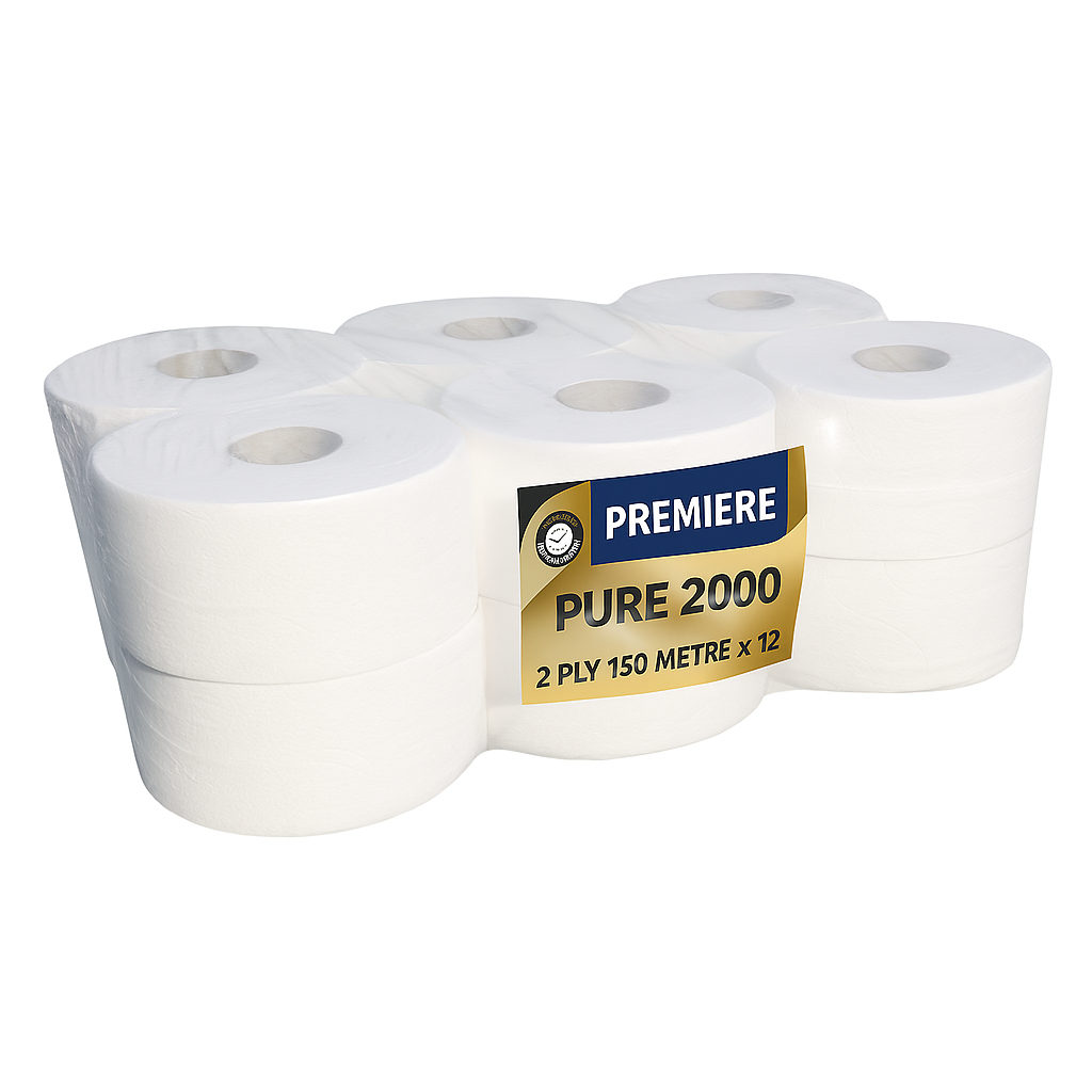 Picture of Mini Jumbo Toilet Roll, 150m 2ply 12pk