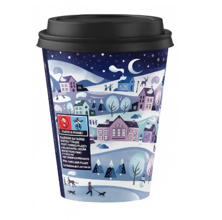 Picture of 12oz Christmas Snowman D/W Cups 500