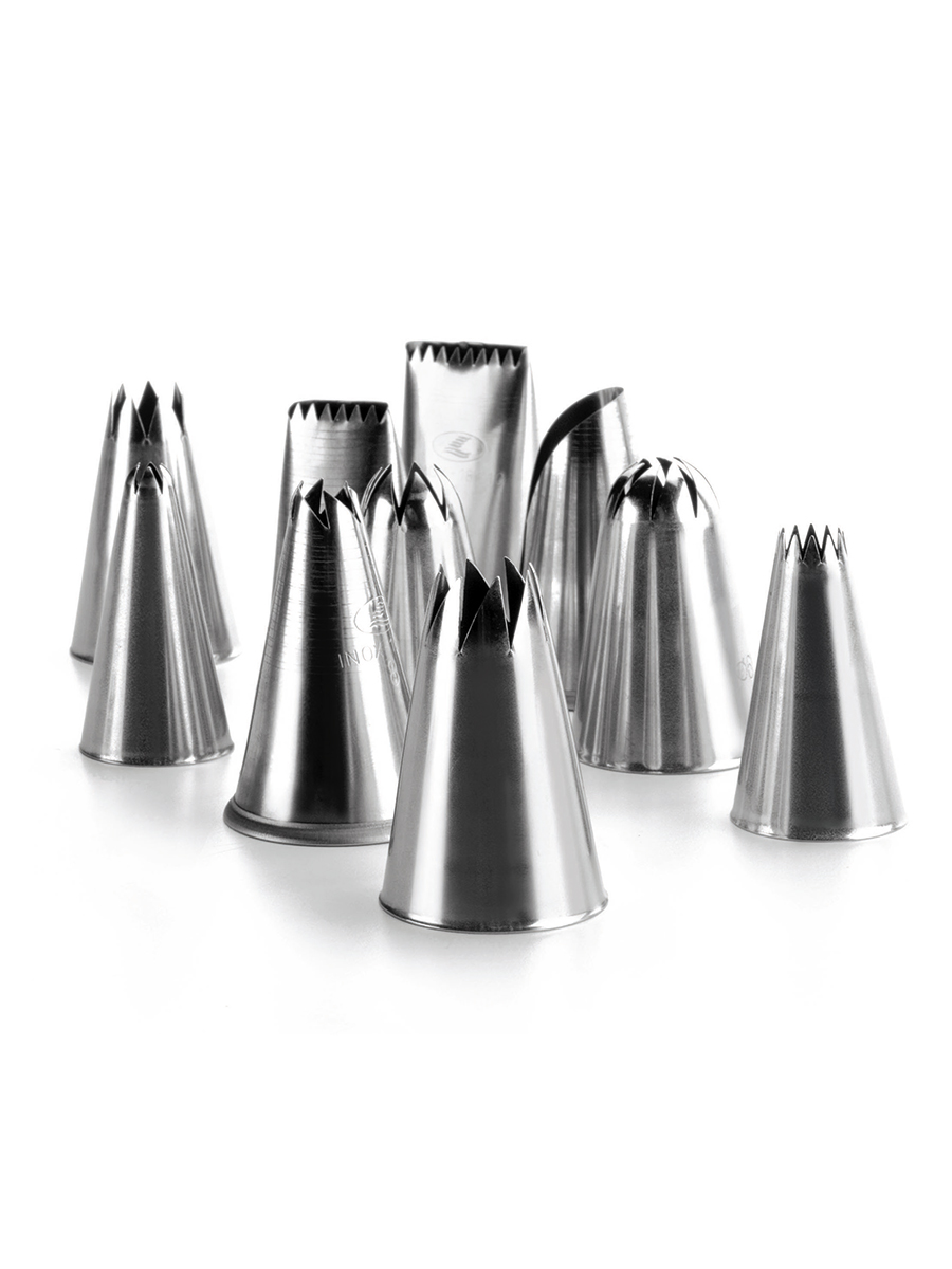 Picture of Lacor Stainless Steel Star Decorating Tube Set – Set of 6