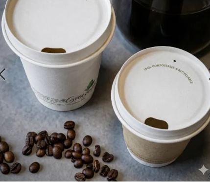 Picture of New White Greenspirit Paper Hot Cup 12oz sip Lid 1000