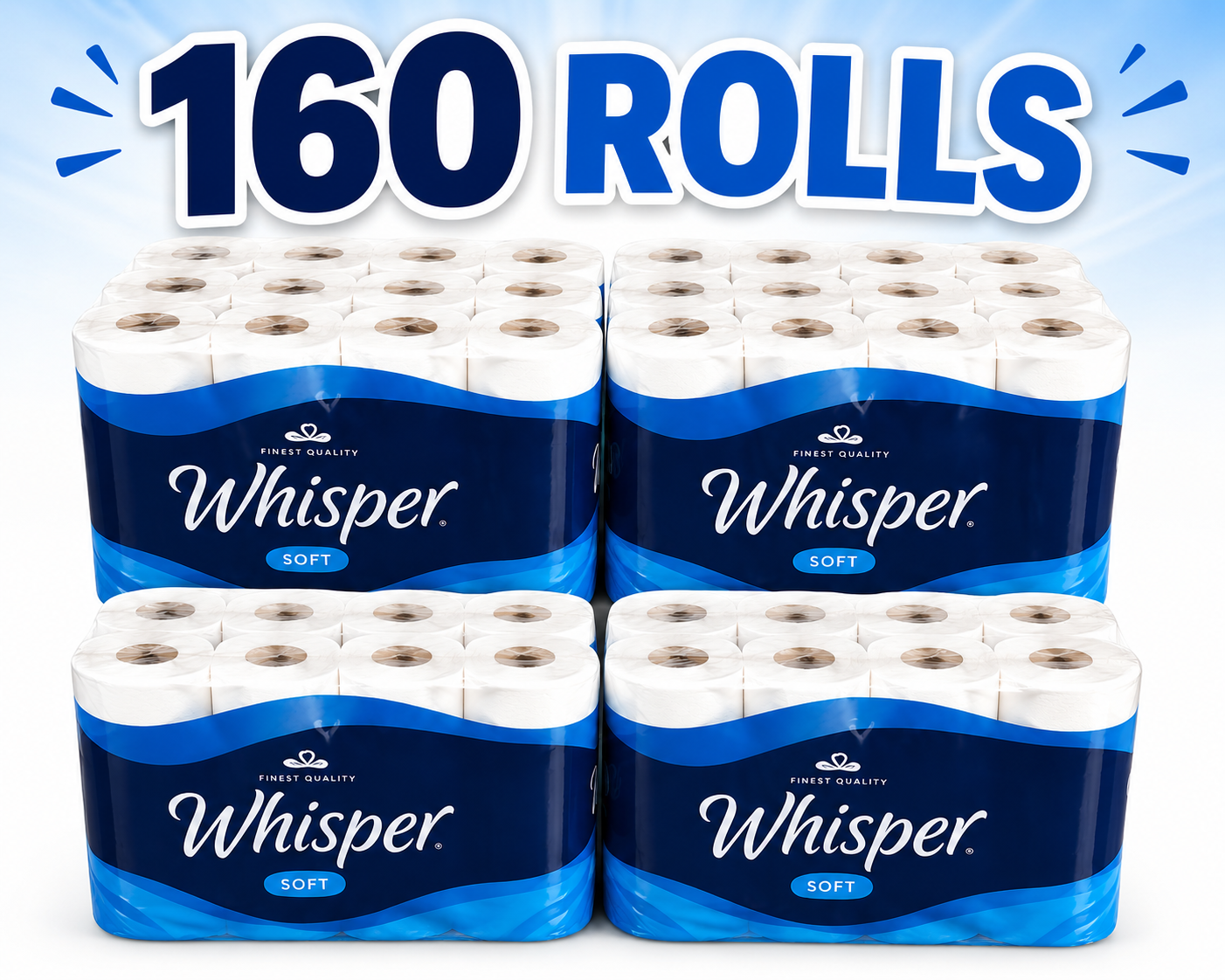 Picture of 160 Premium 2-Ply Toilet Rolls Delivered To Your Door