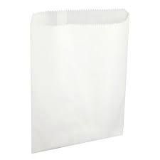Picture of 7x9" White Greaseproof Chip Bag 2LB  (1,000)