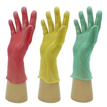 Picture of Vinyl Powder Free Yellow Large Gloves (1000)