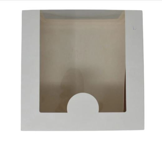 Picture of White Cake Box W Window 20x20x11cm 140pk