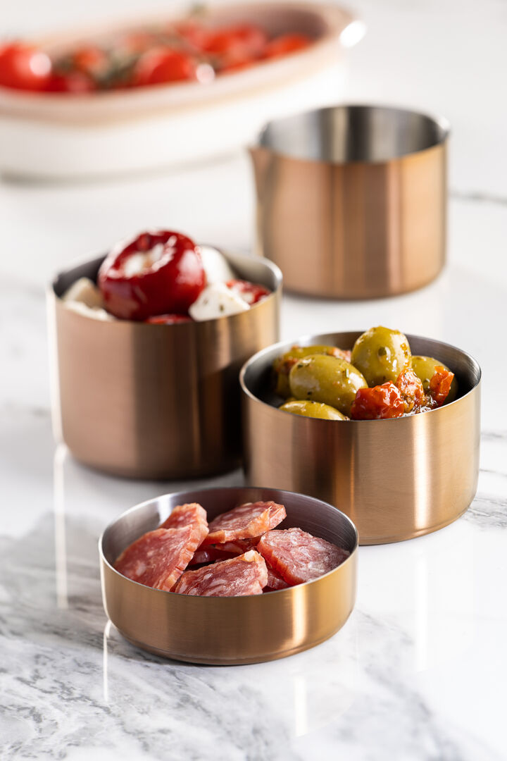 Picture of Brushed Copper Dip Pot 3" (7.5cm) 4oz (10cl)