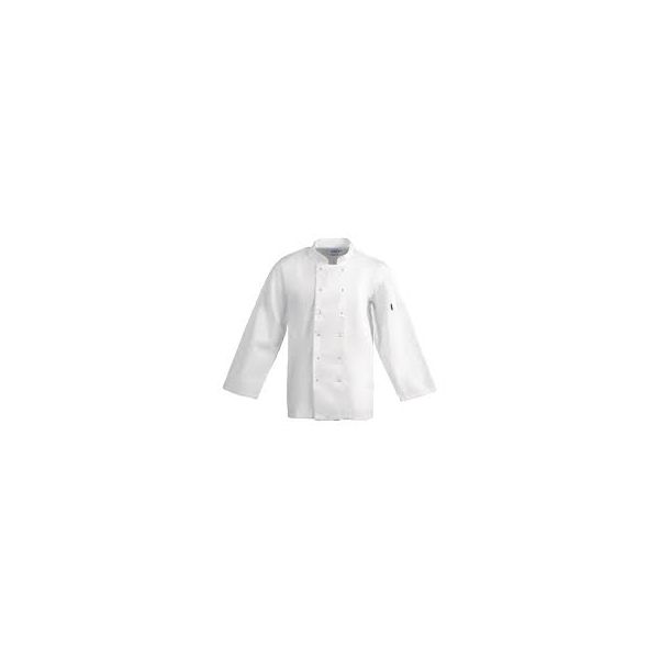 Picture of W Vegas Unisex Chefs Jacket L/Sleeve WHT XXL