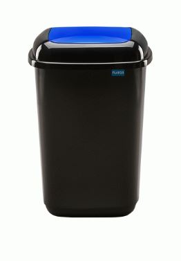 Picture of Black Bin With Colour Flip Lid 50L (BLUE)