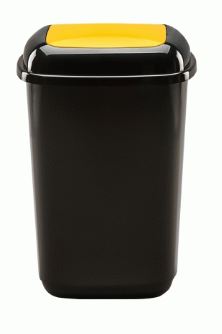 Picture of Black Bin With Colour Flip Lid 50L (YELLOW)