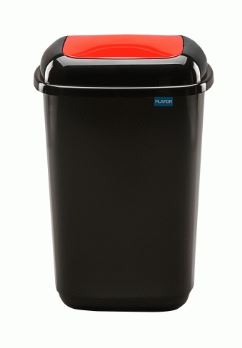 Picture of Black Bin With Colour Flip Lid 50L (RED)