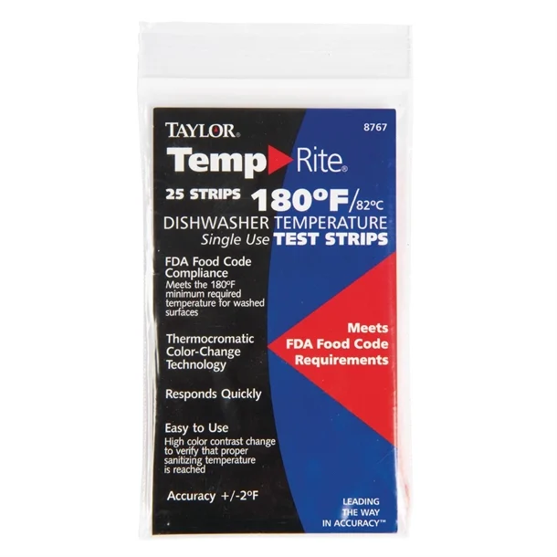 Picture of Dishwasher Temperature Test Strip (25 pack)